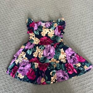 Floral Ruffle Sleeve Dress